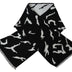 Givenchy Black White Wool Unisex Winter Warm Scarf Wrap Shawl