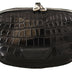 Dolce & Gabbana Black DG Logo Exotic Leather Fanny Pack Pouch Bag