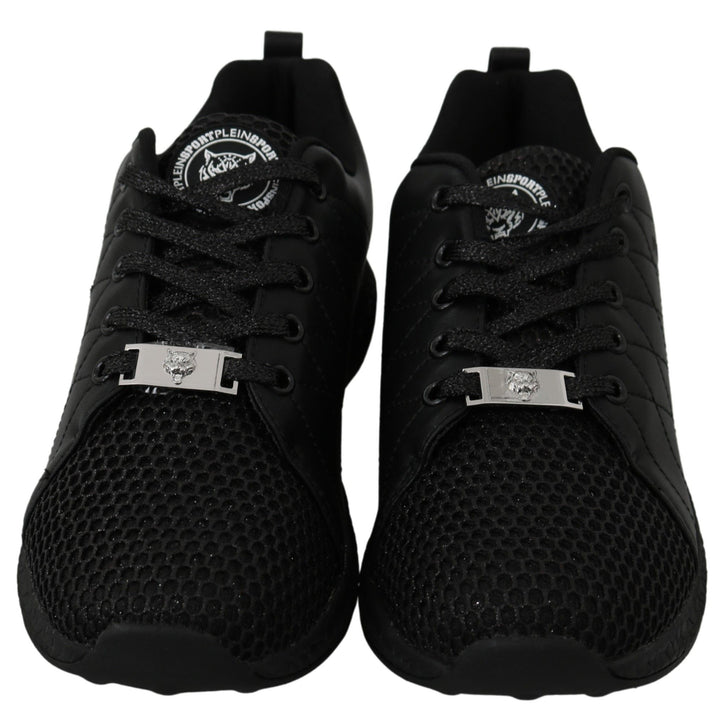 Philipp Plein Black Casual Running Sneakers Shoes