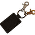 Dolce & Gabbana Green Leather Ring Hook Logo Unisex Keychain