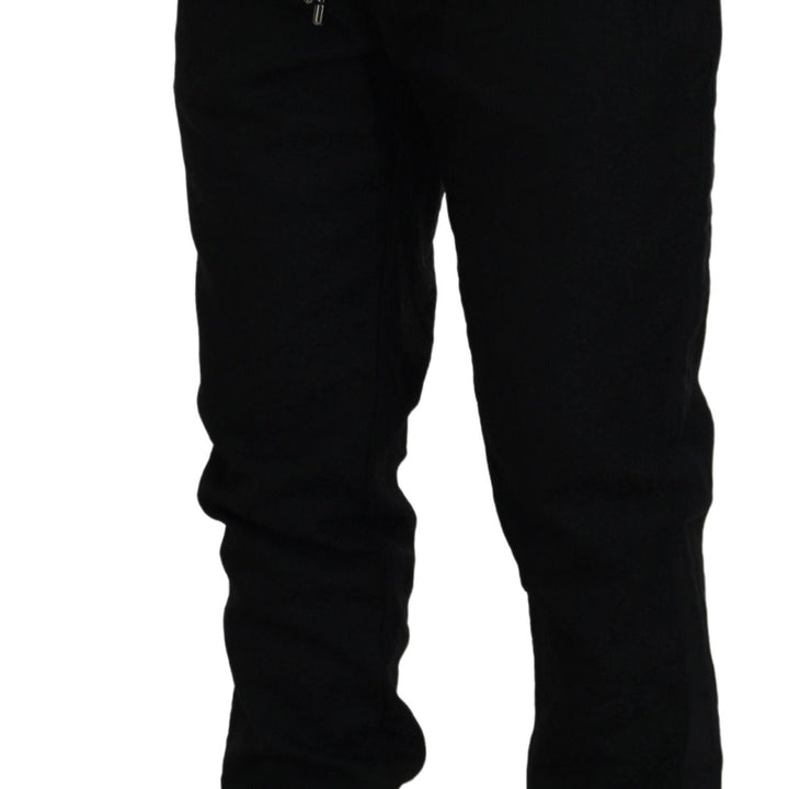 Dolce & Gabbana Black Men Casual Jogger Pants