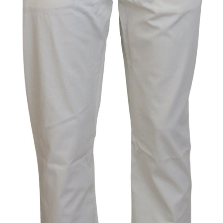 Ralph Lauren Ivory Cotton Straight Fit Men Denim Jeans