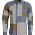 Dolce & Gabbana Multicolor Cotton Patchwork Slim Shirt