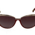 Dolce & Gabbana Silver Metal Maroon Acetate Cat Eye Sunglasses