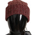 Dolce & Gabbana Bordeaux Capello Cashmere Knit Beanie