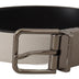 Dolce & Gabbana White Leather Silver Engraved Belt