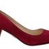 Prada Dark Pink Suede Leather Heels Pumps Shoes