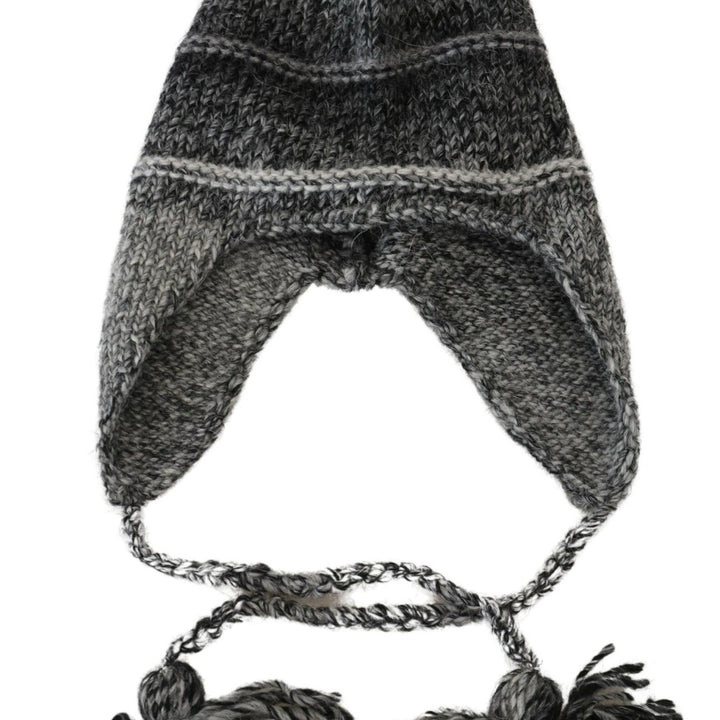 Dolce & Gabbana Gray Warm Fleece Ear Flaps Knit Beanie Hat