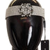 Dolce & Gabbana Silver Brass Crystal Beaded Embellished Diadem Headband