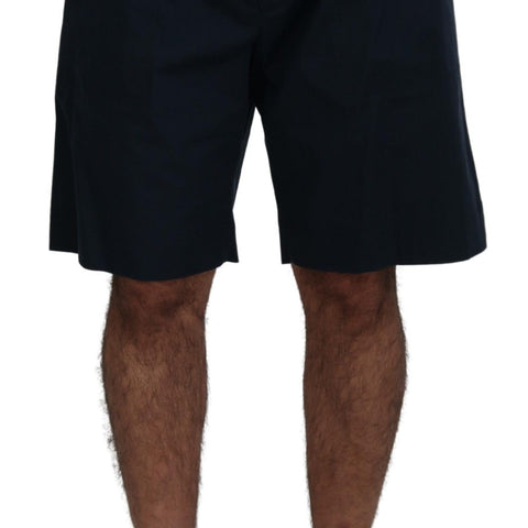 Dolce & Gabbana Blue Bermuda Mid Waist Casual Shorts