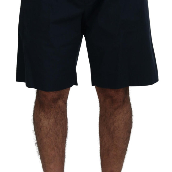Dolce & Gabbana Blue Bermuda Mid Waist Casual Shorts