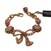 Dolce & Gabbana Gold Brass Chain Baroque Crystal Embellished Bracelet