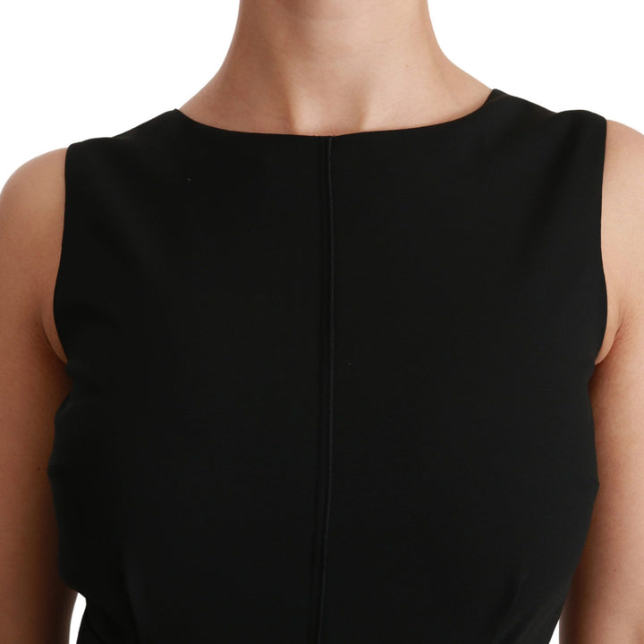 Dolce & Gabbana Black Sheath Stretch Formal Dress