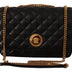 Versace Black Nappa Leather Medusa Shoulder Bag