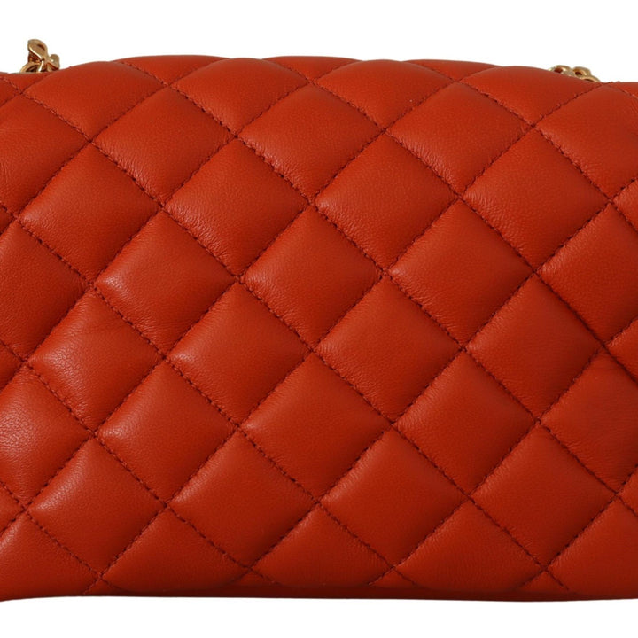 Versace Red Nappa Leather Medusa Small Crossbody Bag