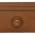 Versace Brown Calf Leather Card Holder Wallet