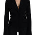 Dolce & Gabbana Black Button Cardigan Blazer Viscose Jacket