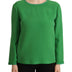 Armani Green Silk Long Sleeves Round Neck Sweater