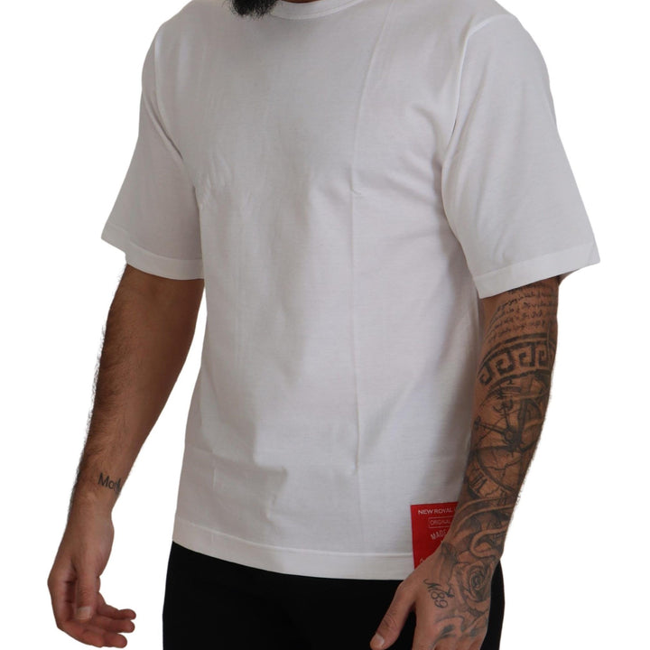 Dolce & Gabbana White DG Logo Patch Short Sleeve T-shirt