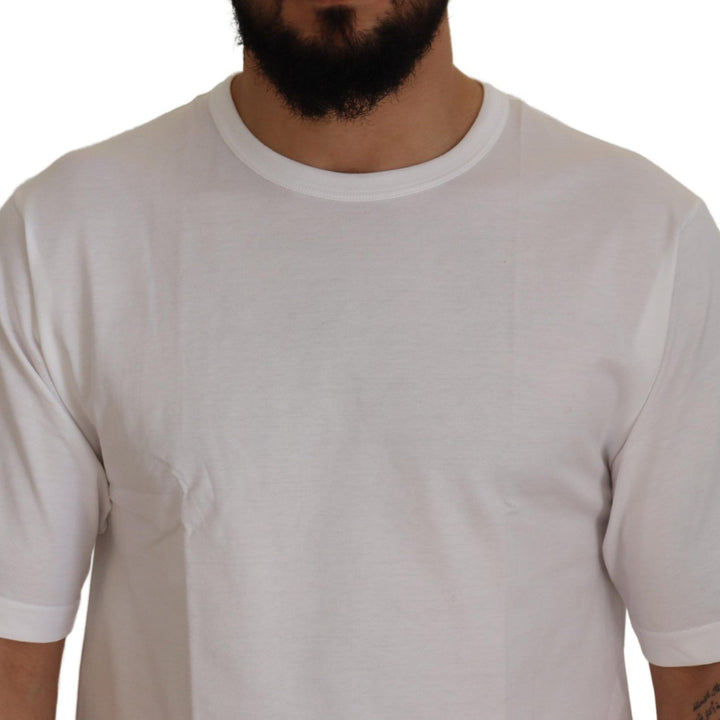 Dolce & Gabbana White DG Logo Patch Short Sleeve T-shirt