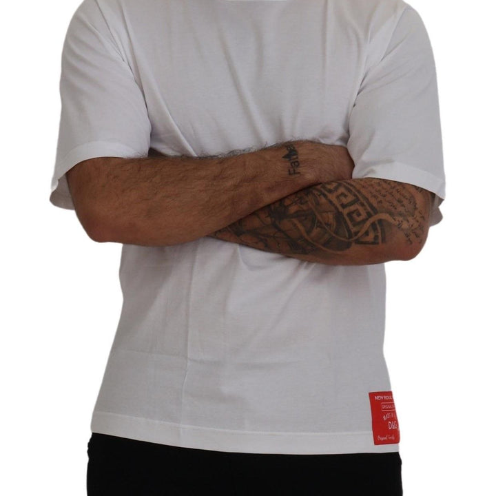 Dolce & Gabbana White DG Logo Patch Short Sleeve T-shirt