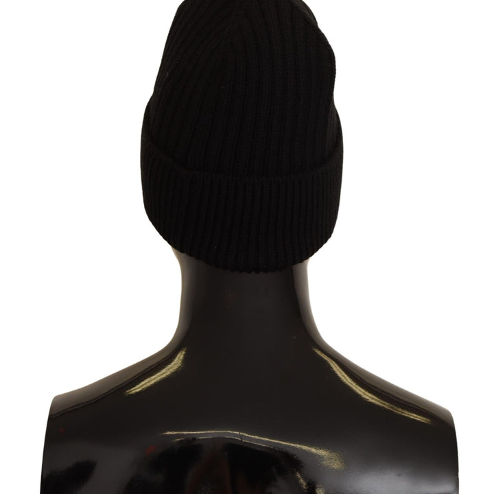 Dolce & Gabbana Black Wool Knit Women Winter Hat