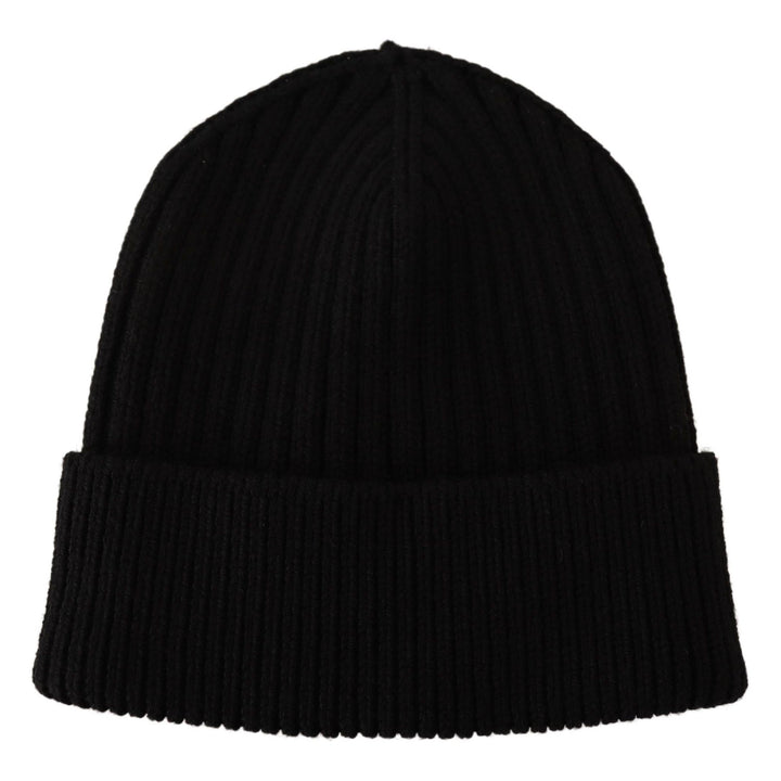 Dolce & Gabbana Black Wool Knit Women Winter Hat