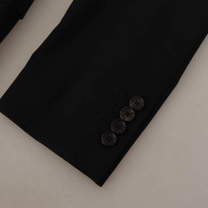 Dolce & Gabbana Black Jacket Vest 2 Piece MARTINI Blazer