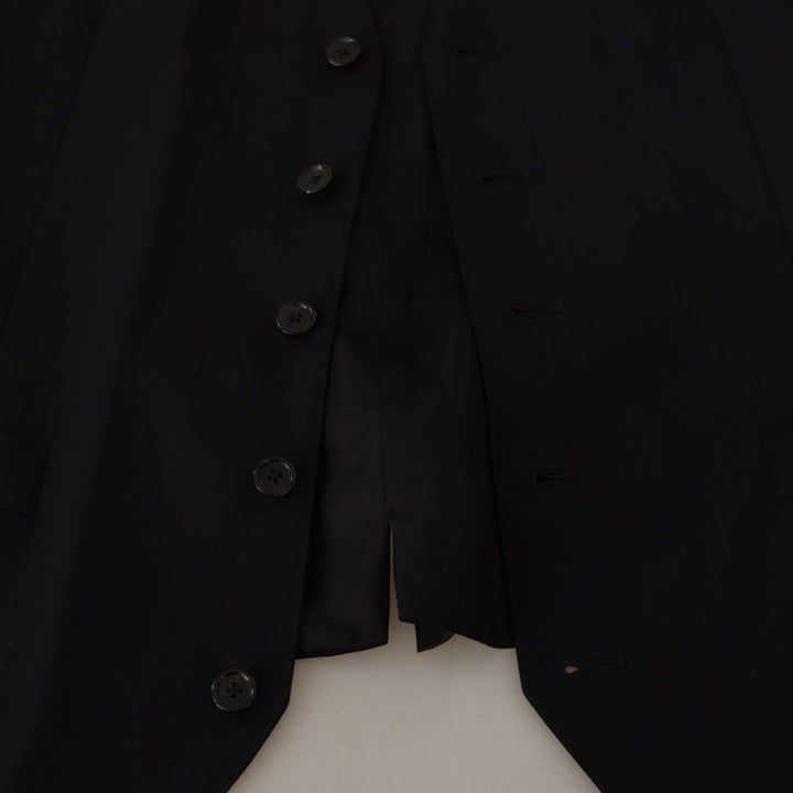 Dolce & Gabbana Black Jacket Vest 2 Piece MARTINI Blazer