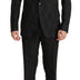 Dolce & Gabbana Black Brocade Formal 2 Piece MARTINI Suit