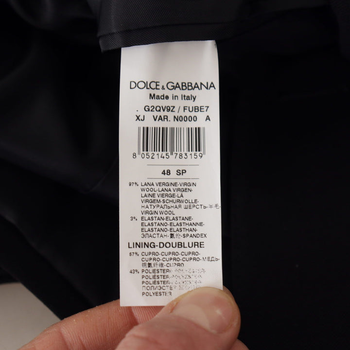 Dolce & Gabbana Black Double Breasted Coat Blazer Jacket