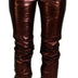 Dolce & Gabbana Metallic Bronze High Waist Skinny Jeans