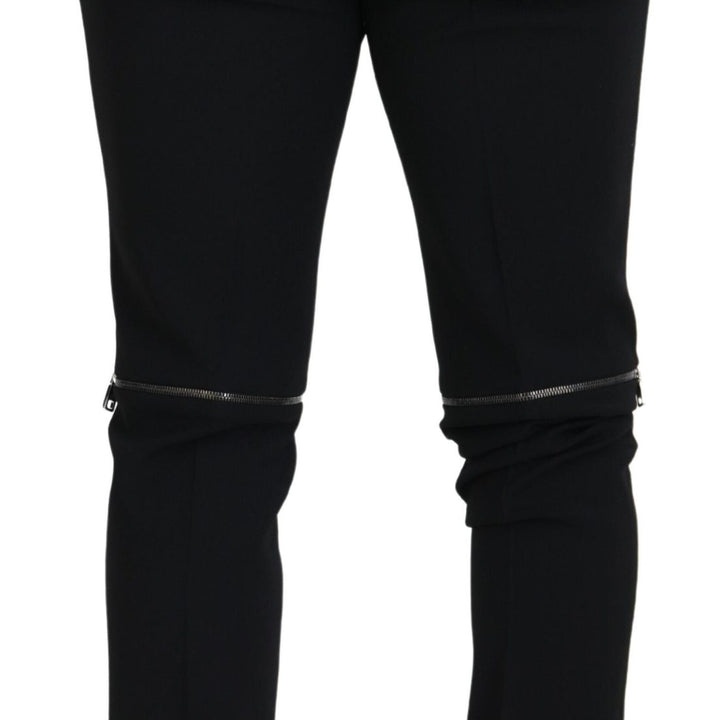 Dolce & Gabbana Black Wool Convertible Men Pants