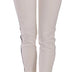 Dolce & Gabbana White Side Stripe Cropped Skinny Pants