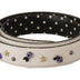 Dolce & Gabbana White Crystals Leather Bag Shoulder Strap