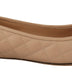 Salvatore Ferragamo Beige and Black Nappa Leather Ballet Flat Shoes