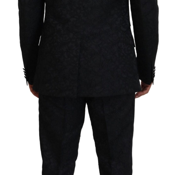 Dolce & Gabbana Black Gold Fantasy Tuxedo Slim Fit Suit