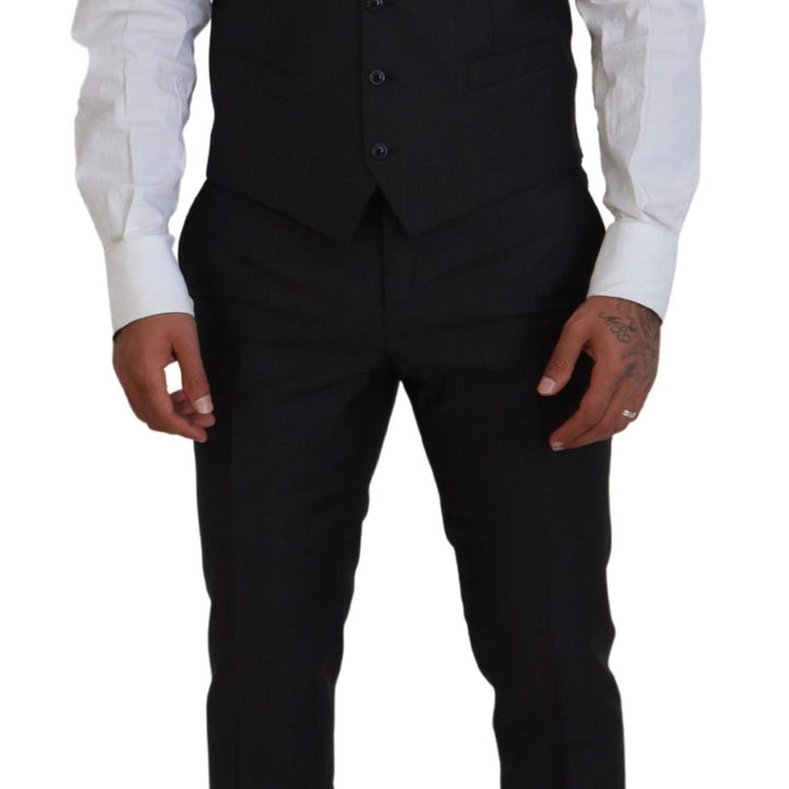 Dolce & Gabbana Gray MARTINI 3 Piece Slim Fit Suit