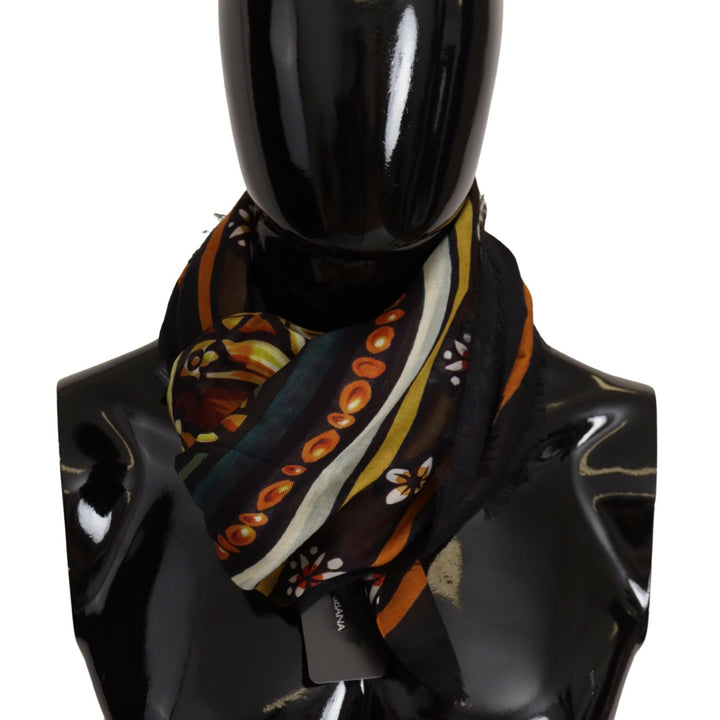 Dolce & Gabbana Multicolor DG Star King Shawl Wrap Scarf