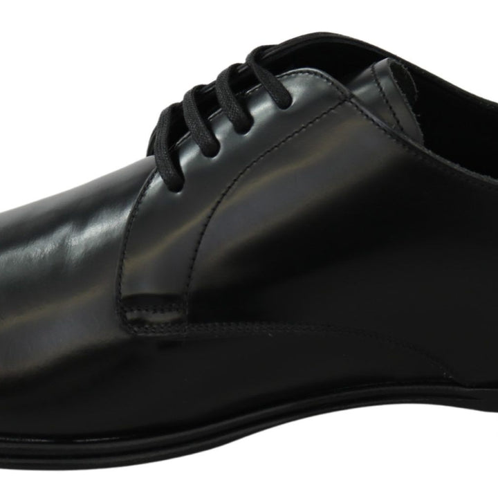 Dolce & Gabbana Derby Napoli Black Leather Dress Formal Shoes