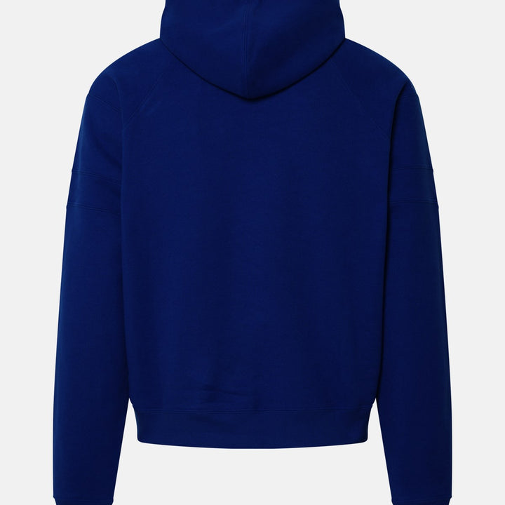 Saint Laurent Electric Blue Cotton Hoodie Sweatshirt