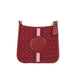 COACH Dempsey Red Signature Jacquard Canvas Patch File Crossbody Bag