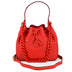 Versace Red Calf leather Hobo Shoulder and Handbag