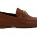 Versace Natural Brown Calf Leather Loafers Shoes