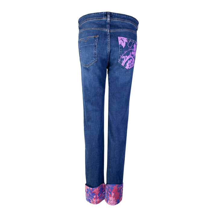 Versace Jeans Melissa Blue Cotton Denim Jeans