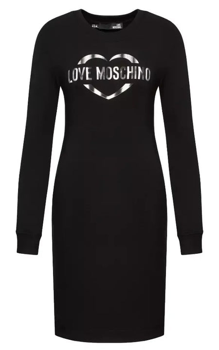 Love Moschino Black Cotton Dress