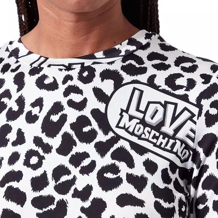 Love Moschino White Viscose Sweater