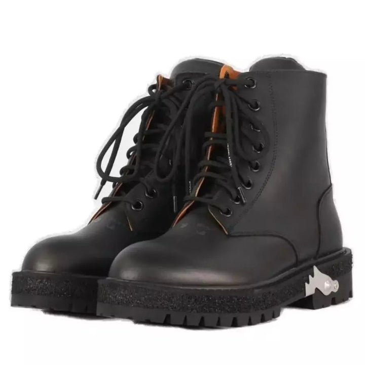 Off-White Black Leather Boot