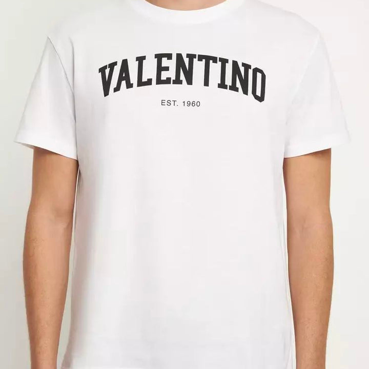 Valentino White Cotton T-Shirt