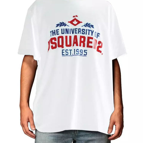Dsquared² White Cotton T-Shirt
